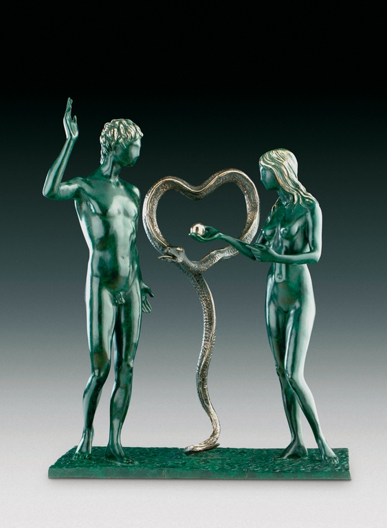 Adam and Eve Bronze 52cm(H) 1984
