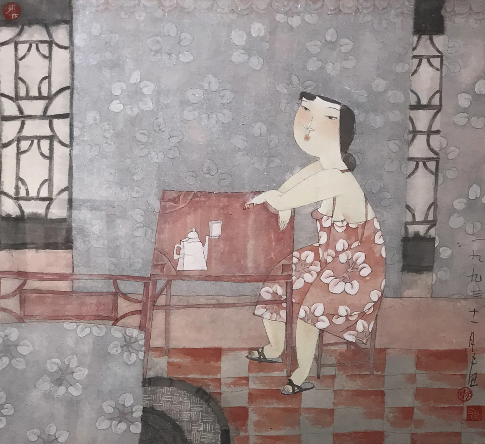 A Sip Ink Colour on Paper 45 x 50 cm 1993