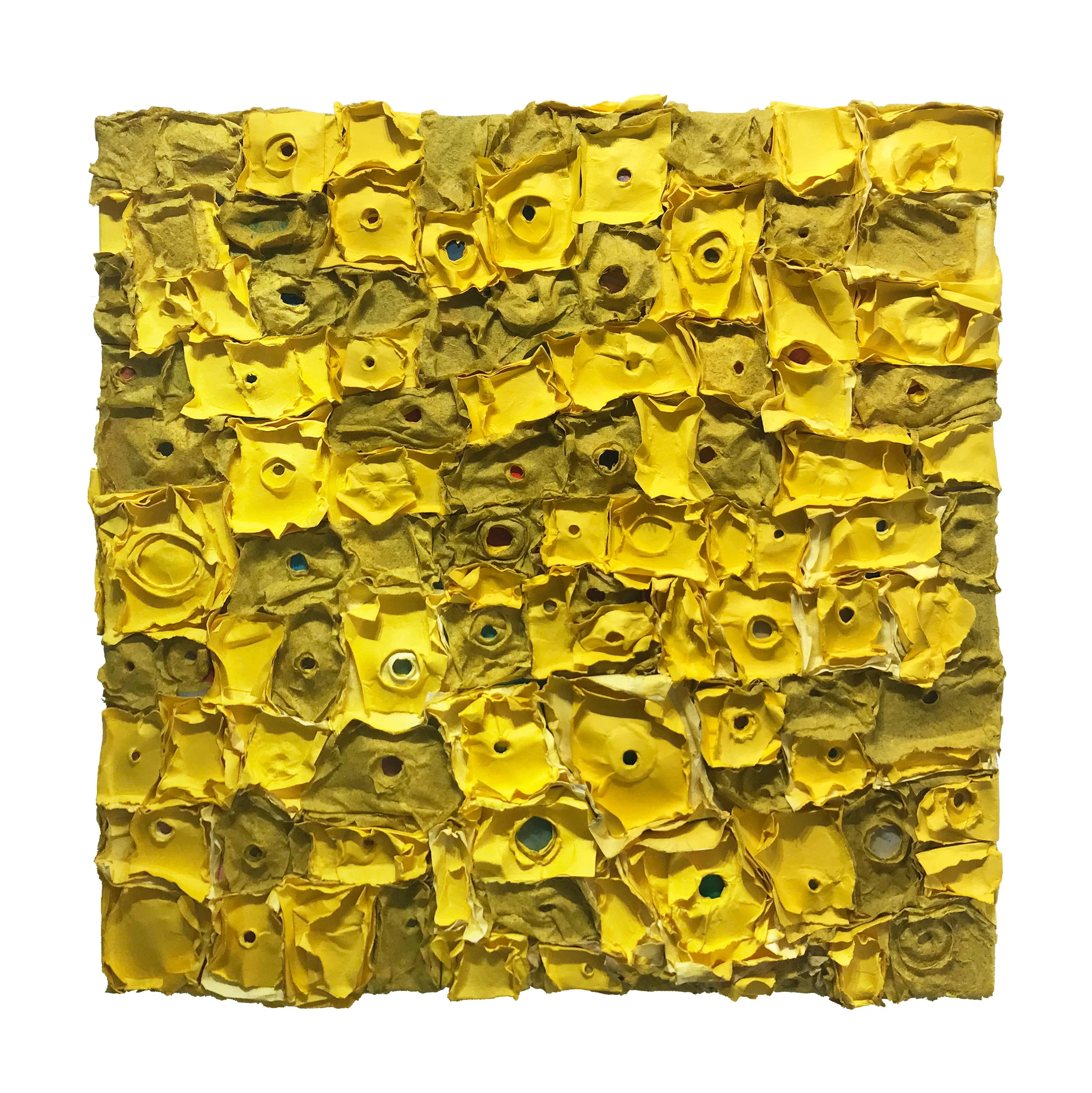 Construct HK18-0305Y Mixed Media 62 x 62 x 6 cm 2018