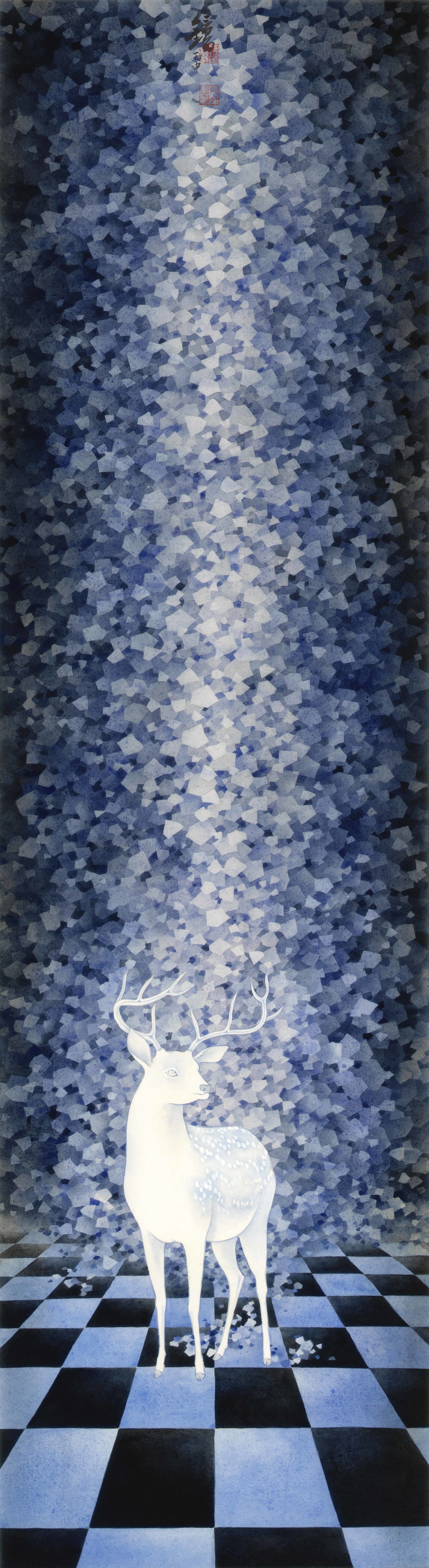 Lost in City No.2 Ink and Colour on Paper 120 x 33 cm 2016