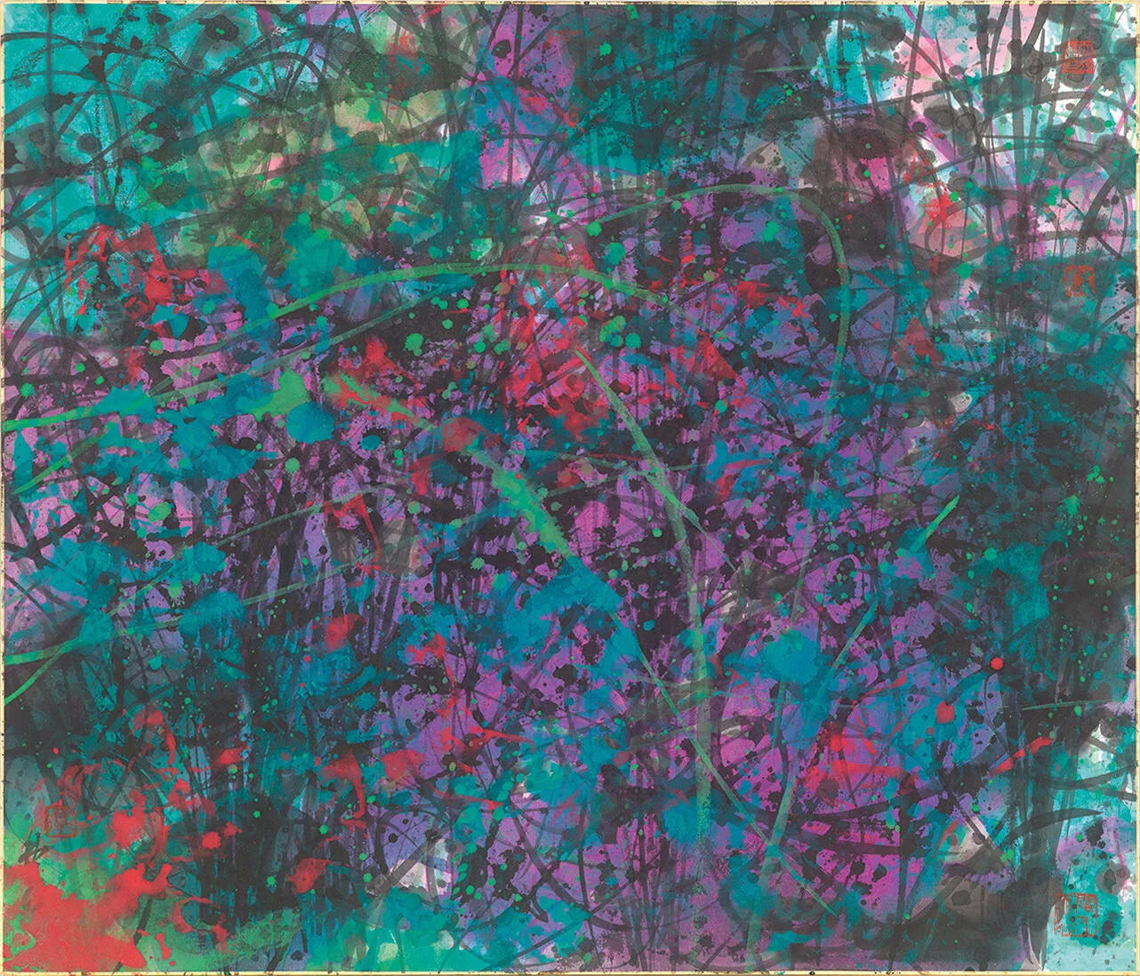 Calamus No. 5 Ink and Colour on Paper 45 x 53 cm 2019 Artwork Enquiry