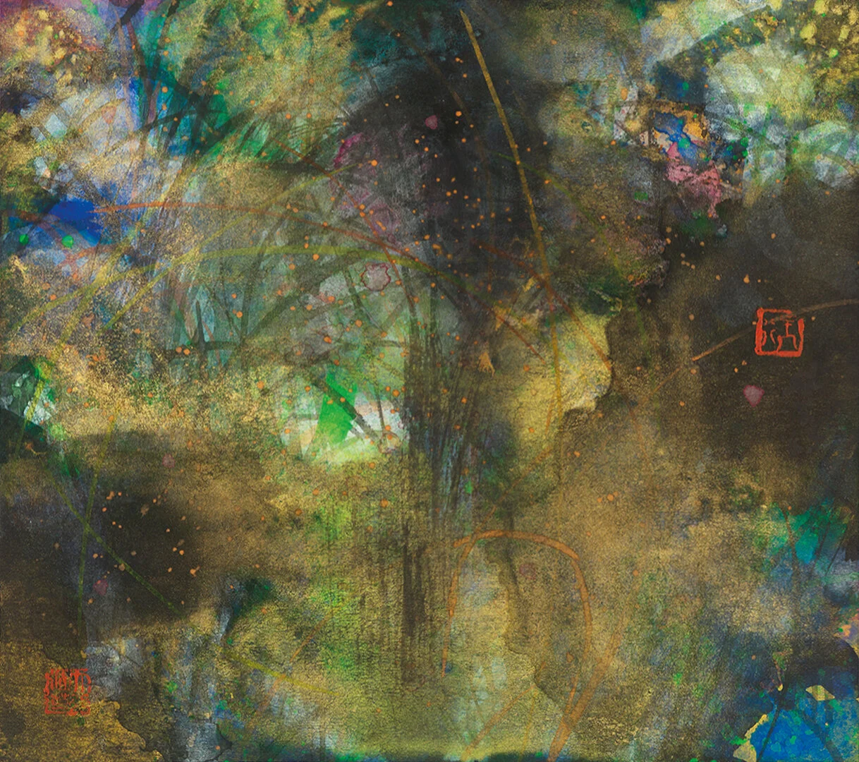  Insight  Ink and Colour on Paper   24 x 27 cm   2019 