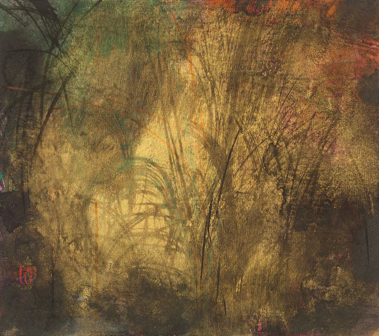  Returning  Ink and Colour on Paper   24 x 27 cm   2019 