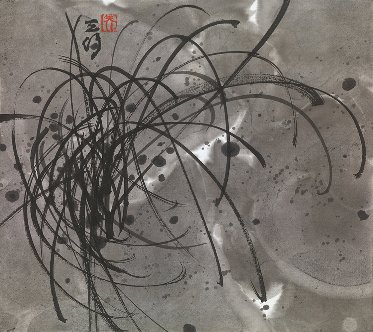  Misty  Ink and Colour on Paper   24 x 27 cm   2019 