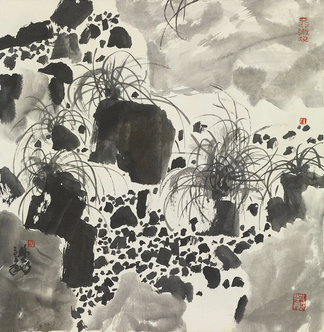  As If a Song  Ink and Colour on Paper   74 x 72 cm   2020 