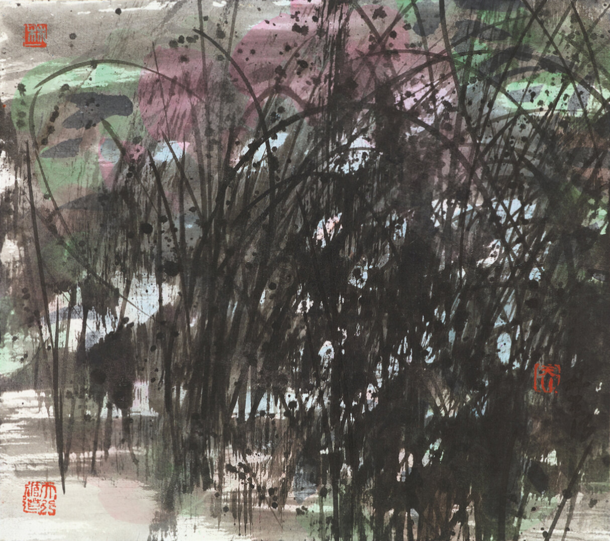 BlendInk and Colour on Paper 24 x 27 cm 2019