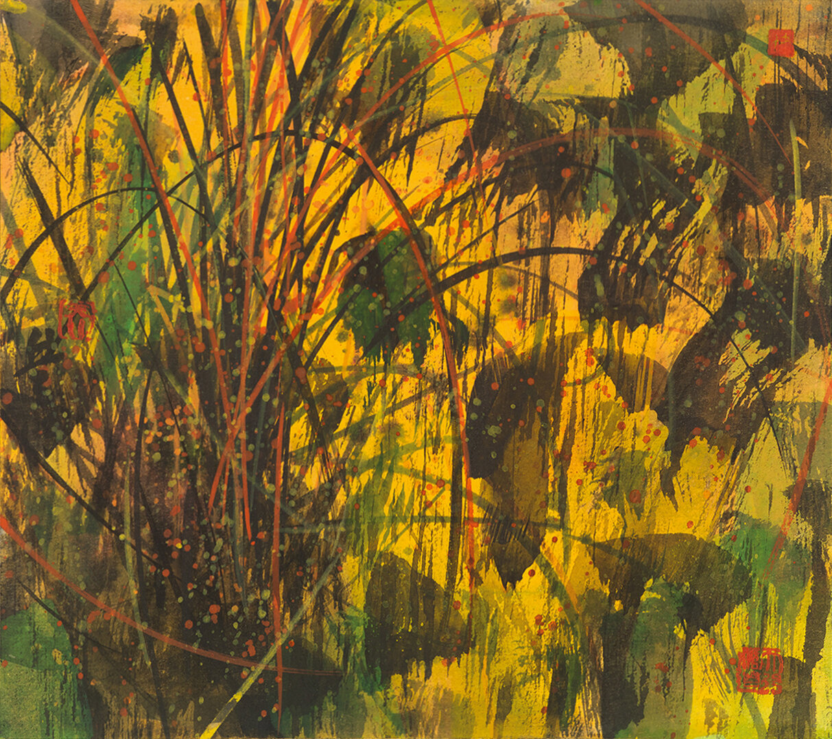 Growth (4)Ink and Colour on Paper 24 x 27cm 2019