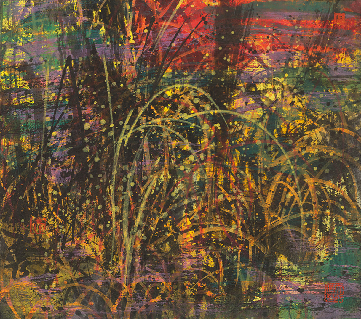 ElationInk and Colour on Paper 24 x 27 cm 2019