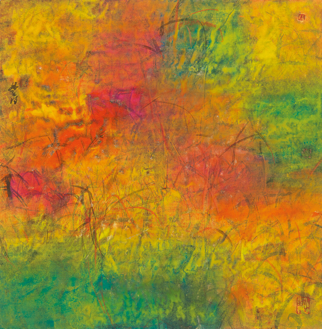 Clear Sky Ink and Colour on Paper 74 x 72 cm 2020