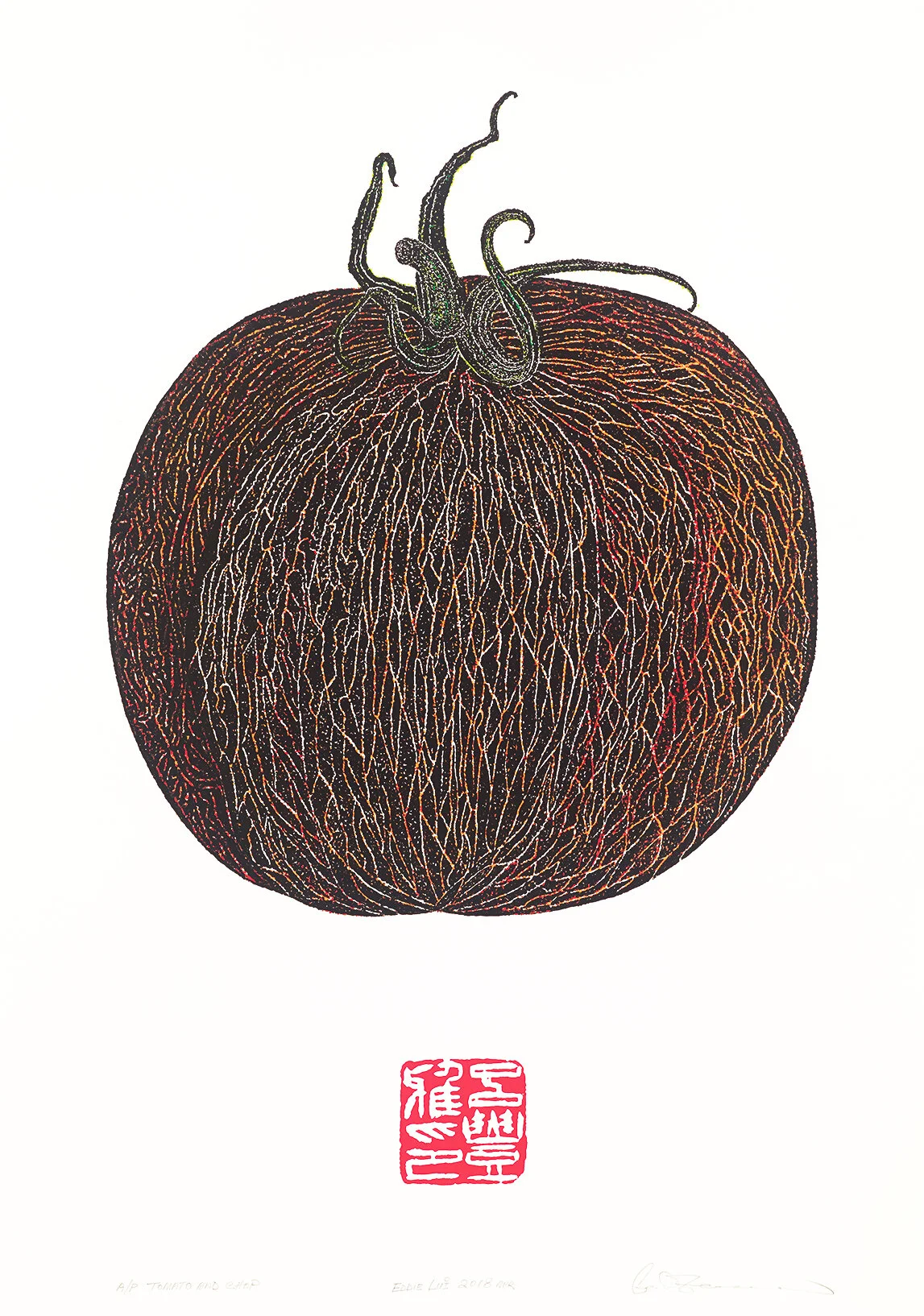 Tomato + ChopSilkscreen  105.8 x 74.5 cm  2018