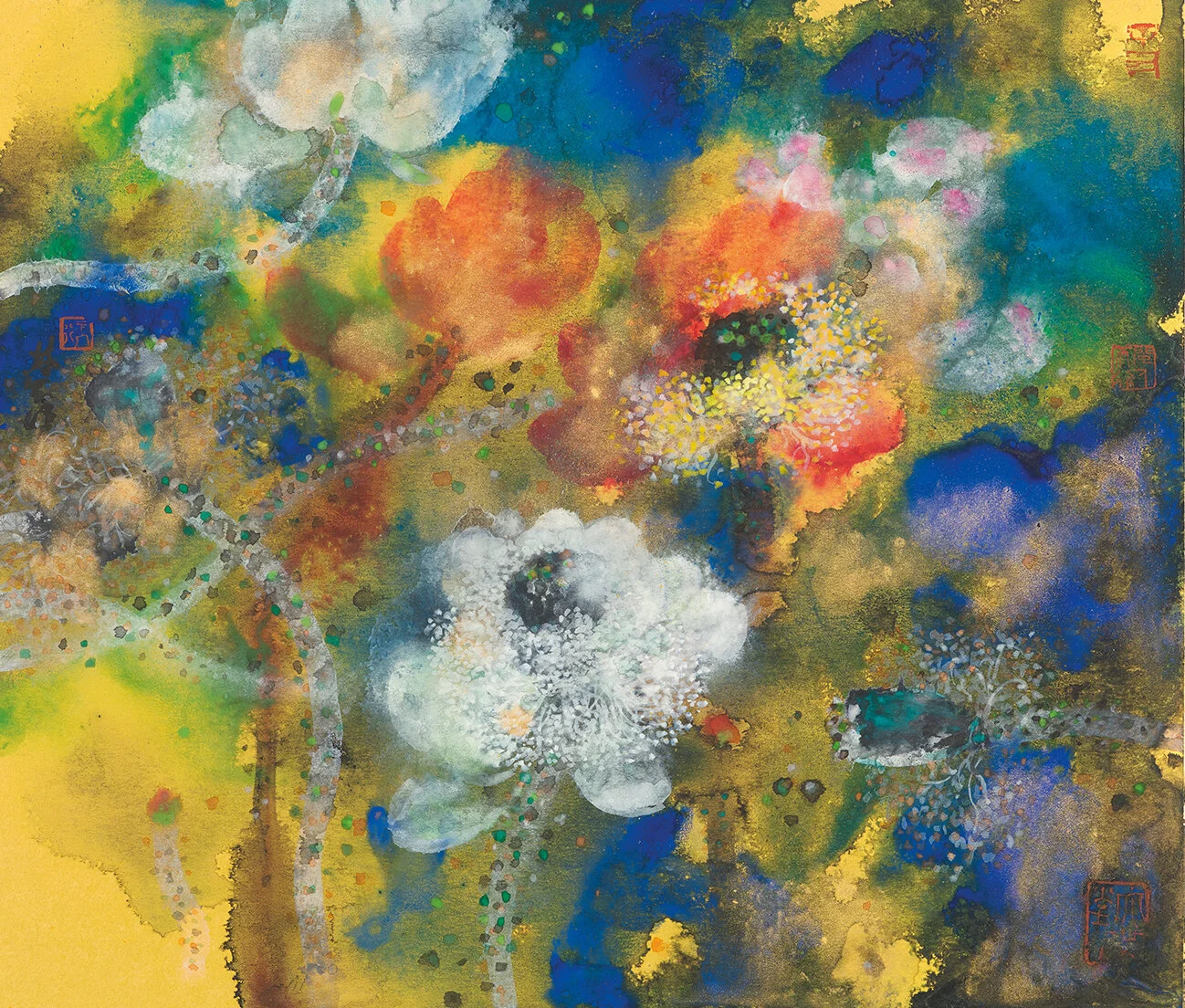  Memory  Ink and Colour on Paper 􏰦􏰑􏰧􏰨􏰩􏰃  45 x 53 cm   2021 