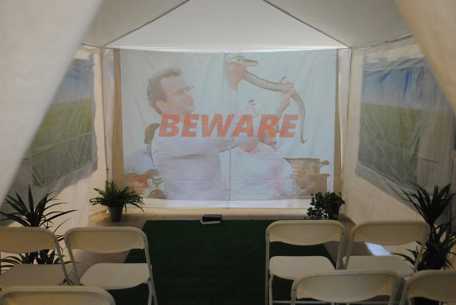 Beware Spiritual Prowlers (Installation View Inside)