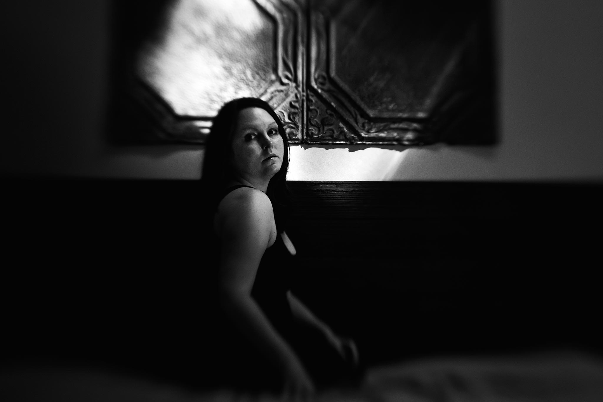 1:31 pm… Way out of my comfort zone. Self Portraits. Lensbaby Sweet 50, ISO 2500, f 5.6, 1/125s