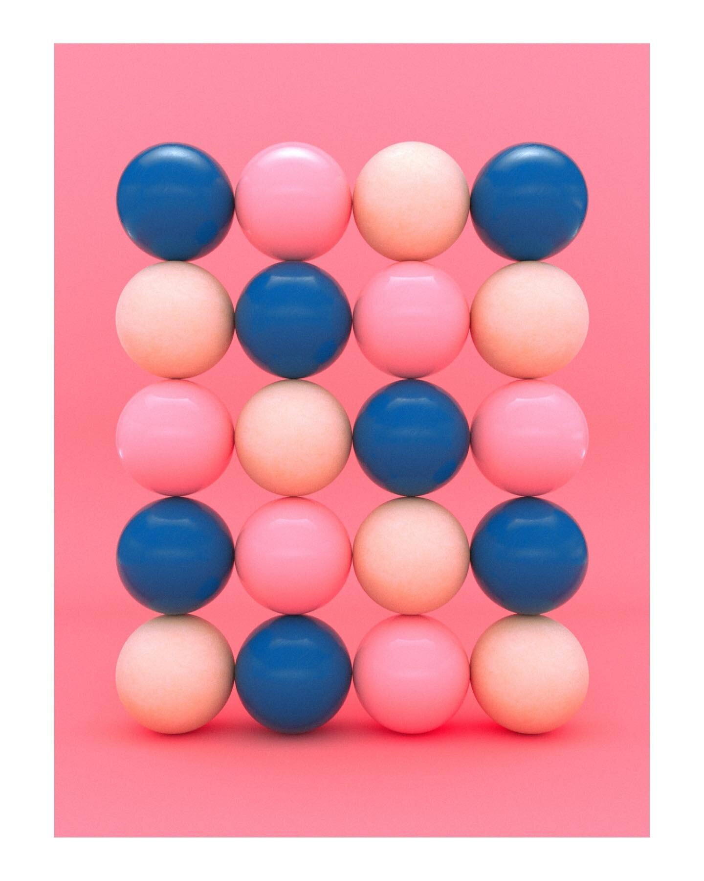 &bull; Color Studies &bull; Bubblegum

#color #cinema4d #octanerender #spheres #blue #pink