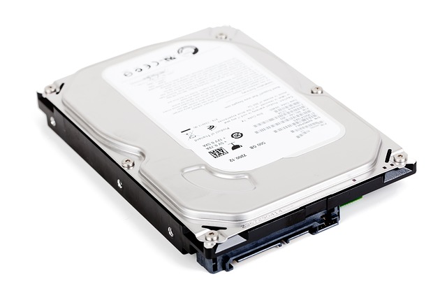 Typical hard drive with tabbed connectors. Photo courtesy of pixabay.com.