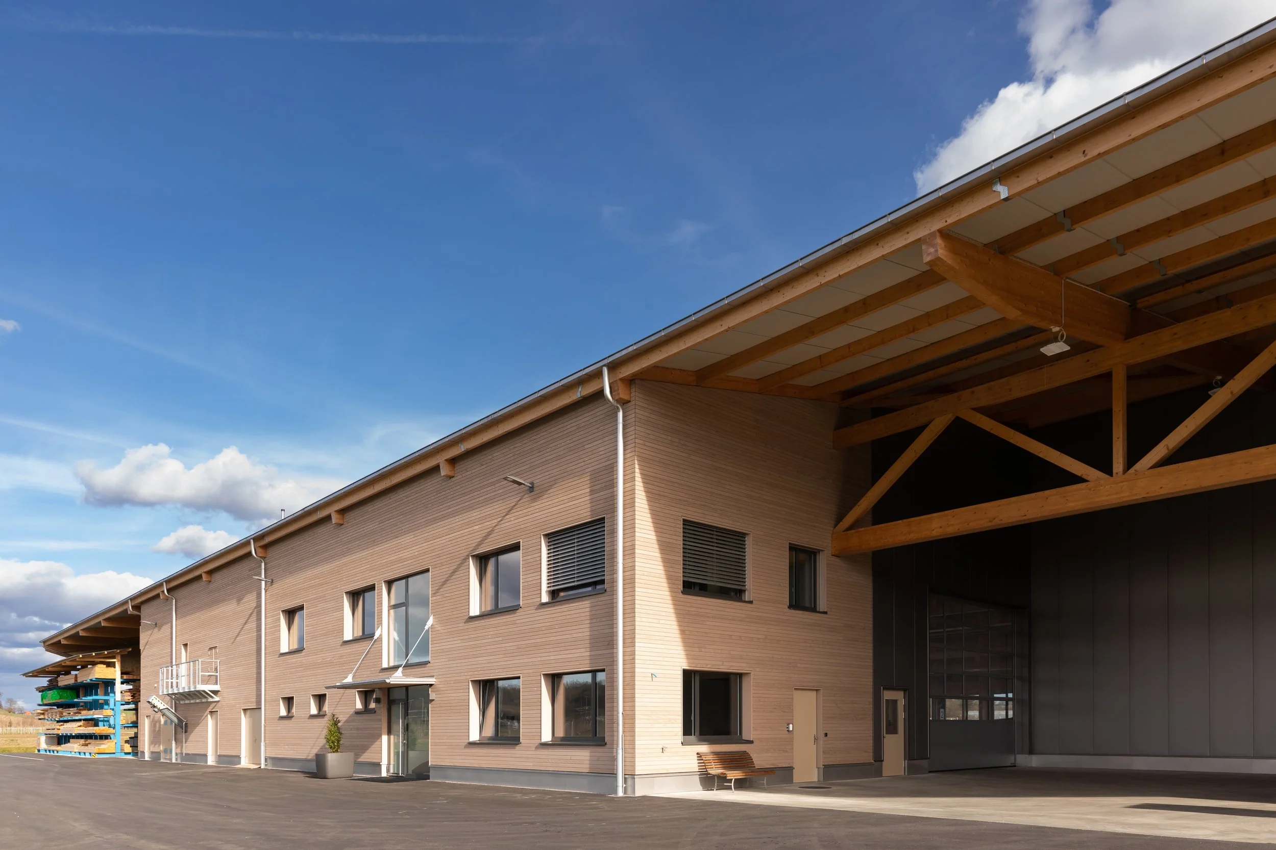 Neubau Element-Produktion, Rafz — IHT Ingenieurbuero für Holz + Technik AG