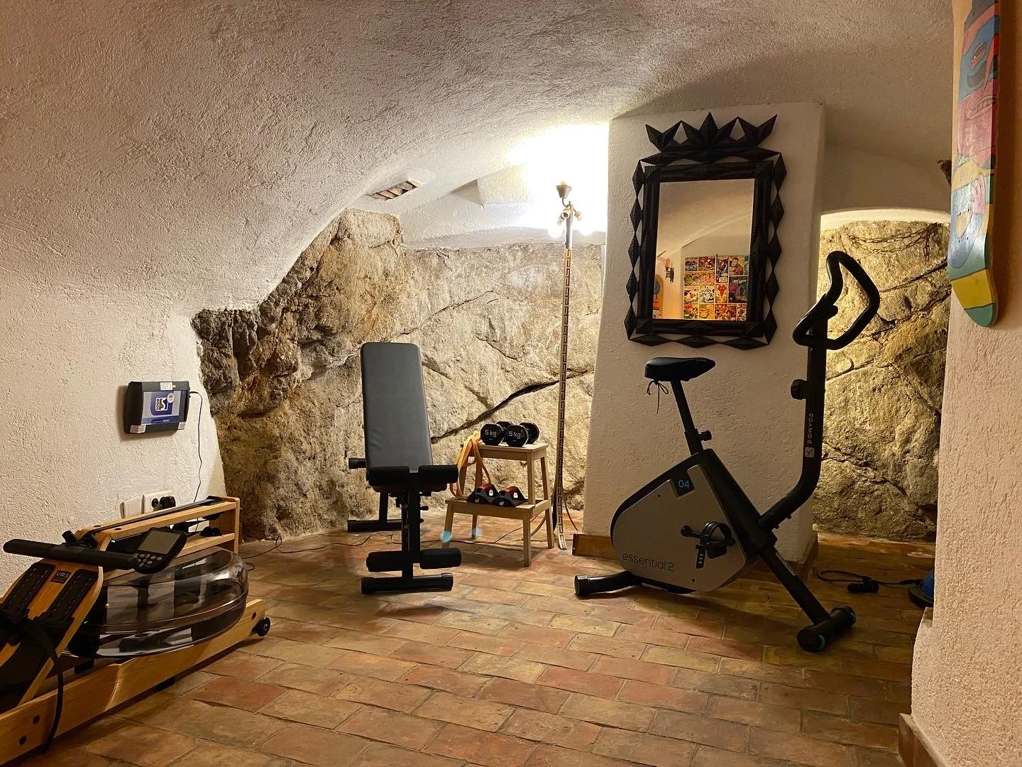 Photographie de la salle de fitness de la Maison du Prince