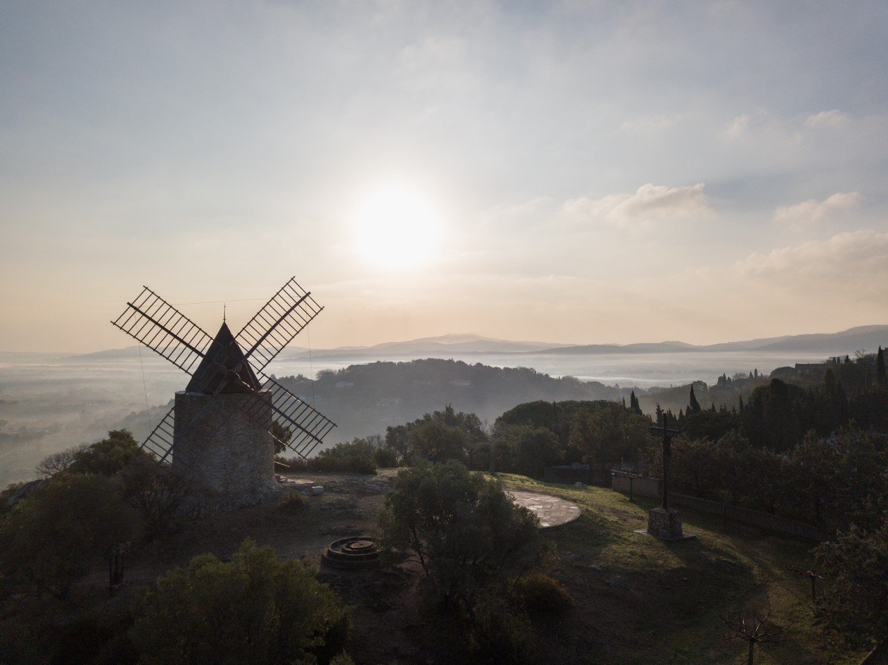 Picture of the Grimaud windmill