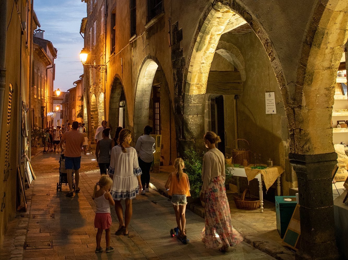 Picture of a typical Grimaud street