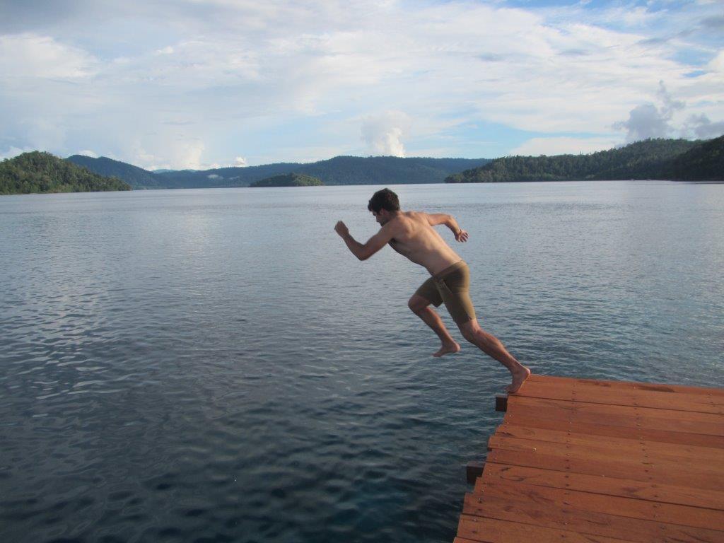 Raja Ampat - Guests having fun at the MahaRaja Eco Dive Lodge