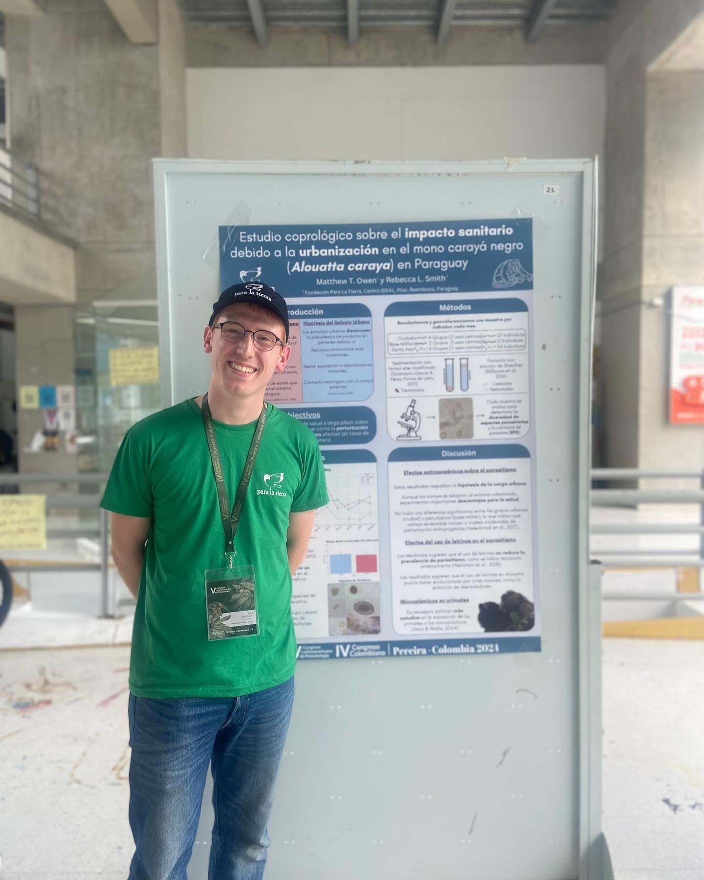 Best of luck to Matthew and Jeanne who are presenting the results of their research on Pilar&rsquo;s urban howler monkeys tonight at the APC-Slaprim Primatology conference in Colombia!!

#primatology #biology #research #paraguay #internship 

@primat