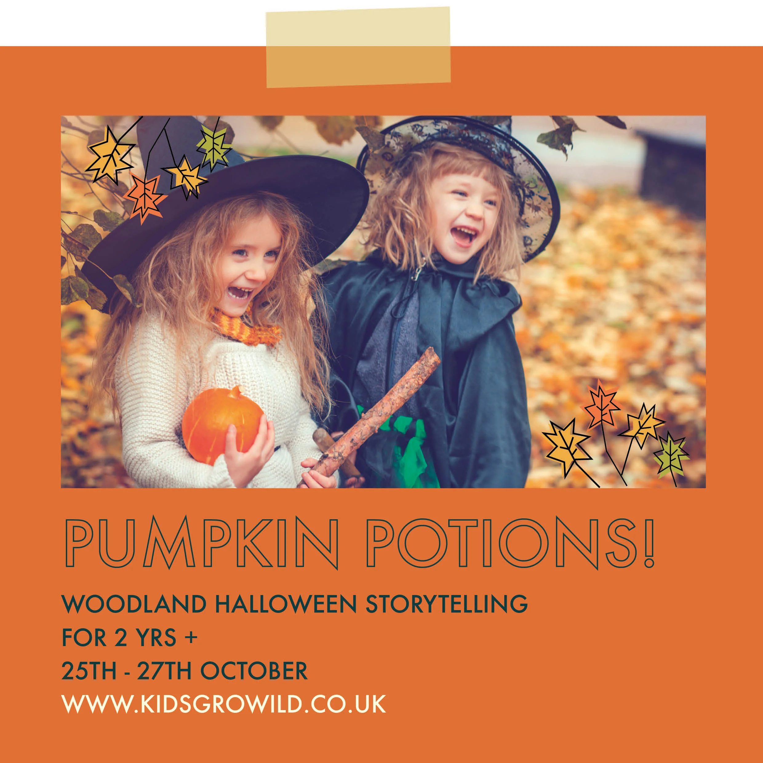 Pumpkin Potions - Sat 27th Oct BOOKING: