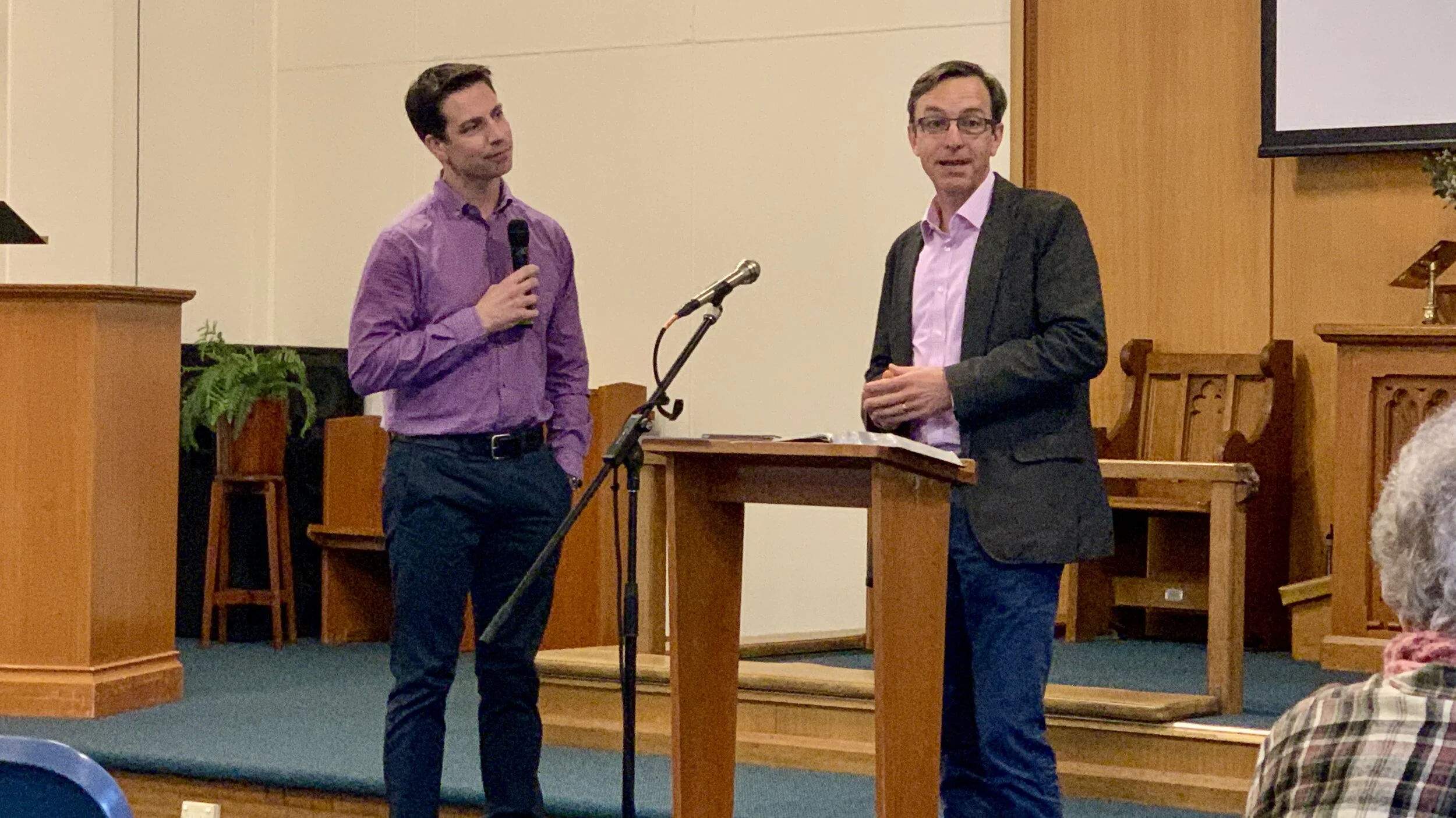 BLOG: We went to church today physically.  In person ...