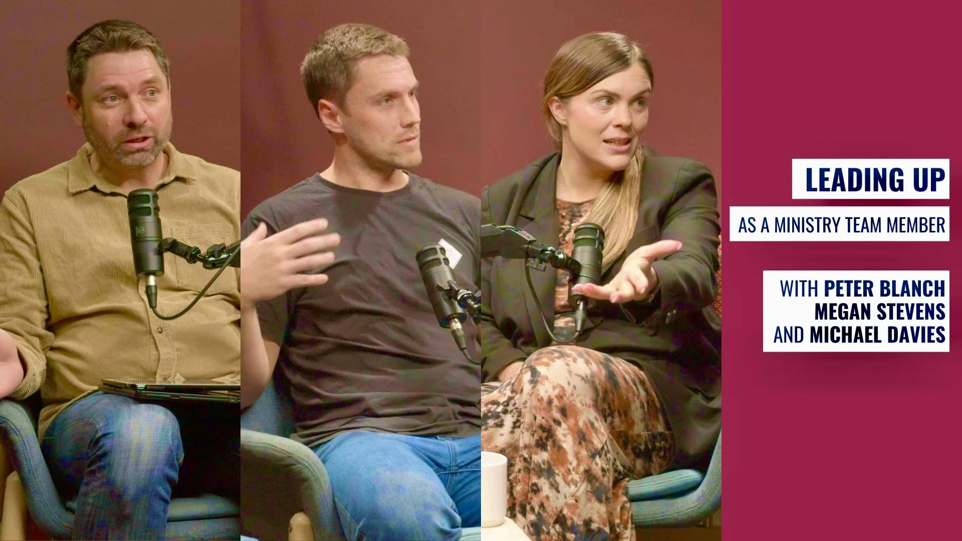 Leading up as a ministry team member - with Peter Blanch, Megan Stevens and Michael Davies