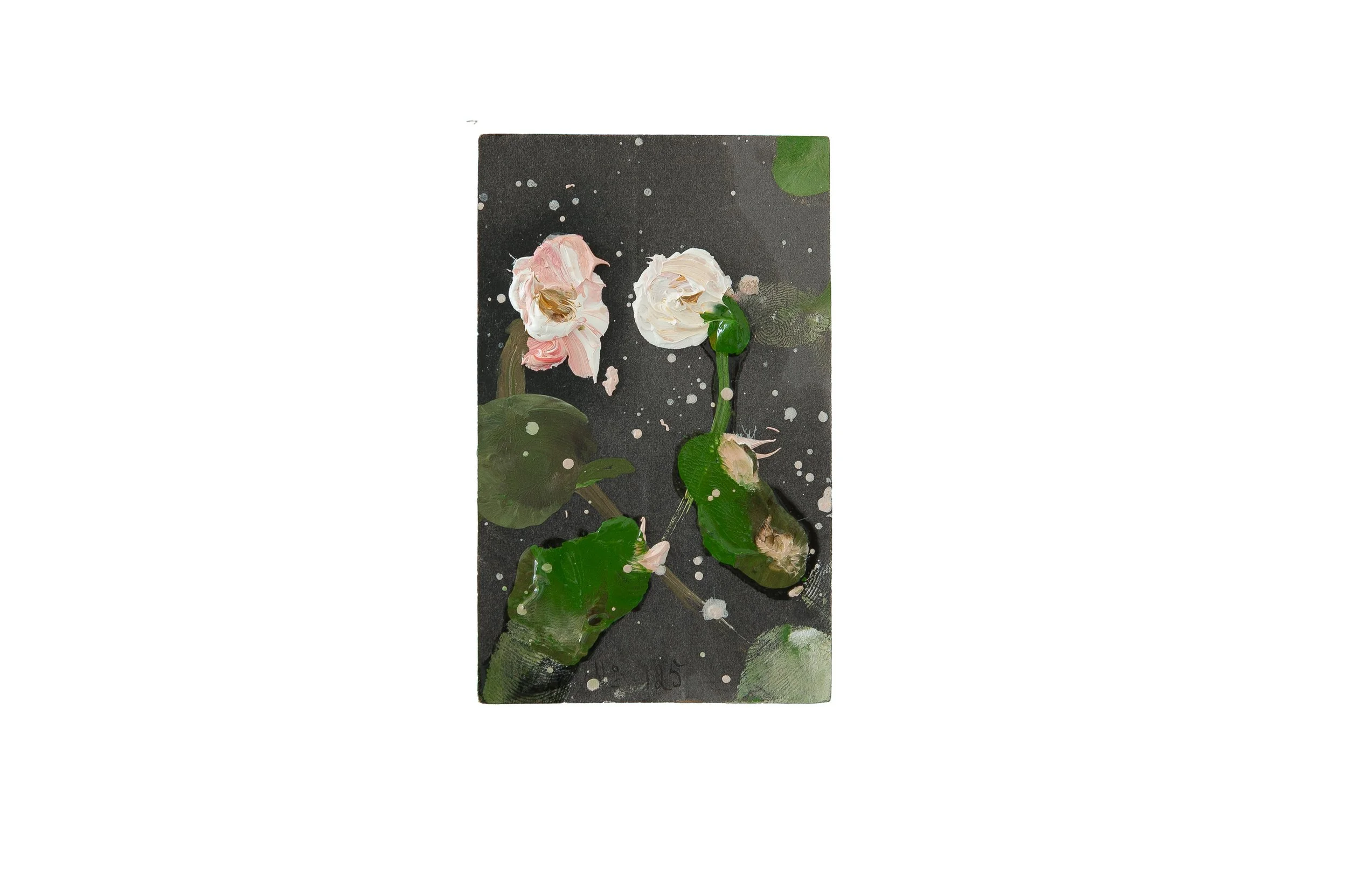 new collection of small flower paintings 