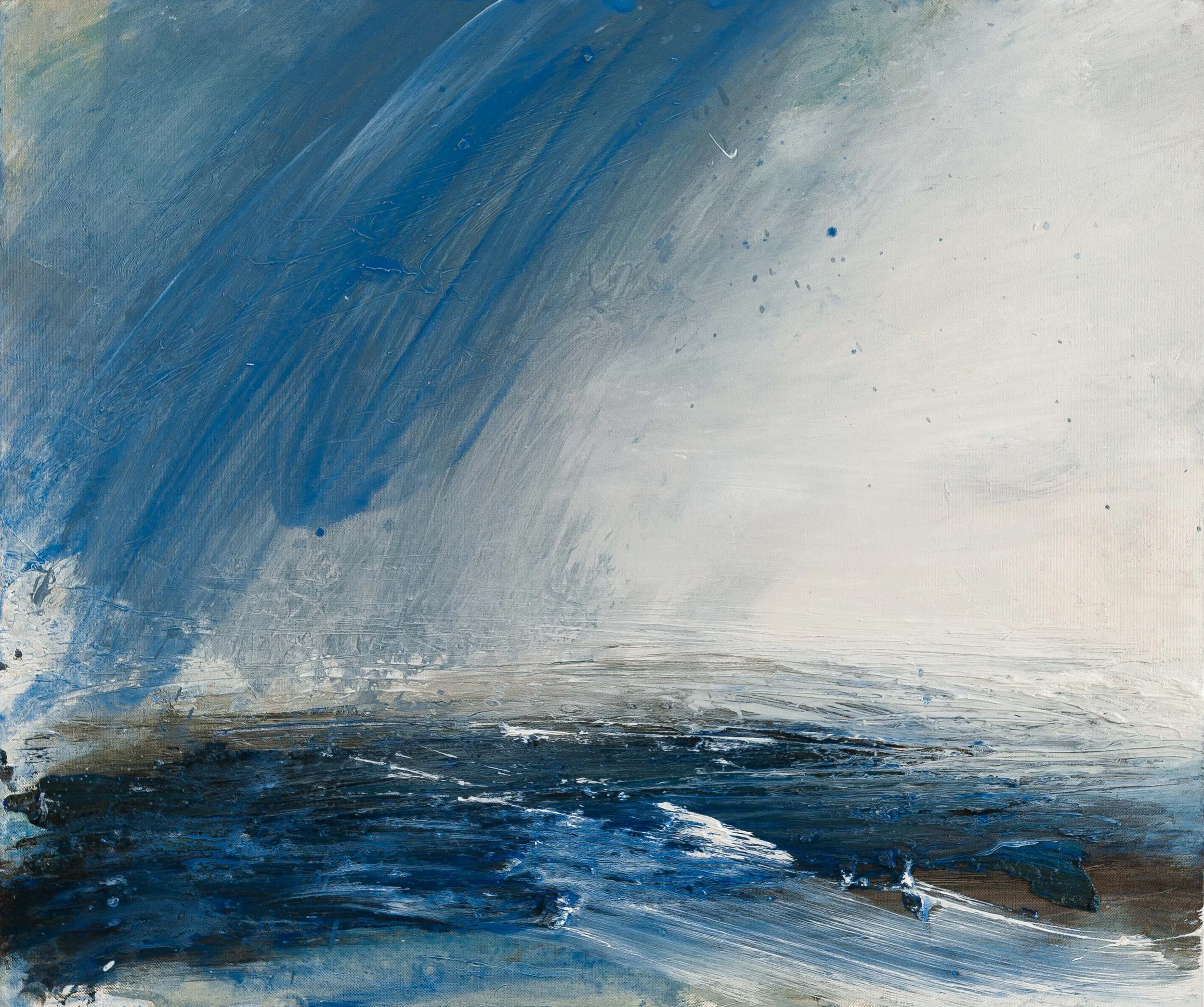 new series of contemporary abstract seascape paintings  
