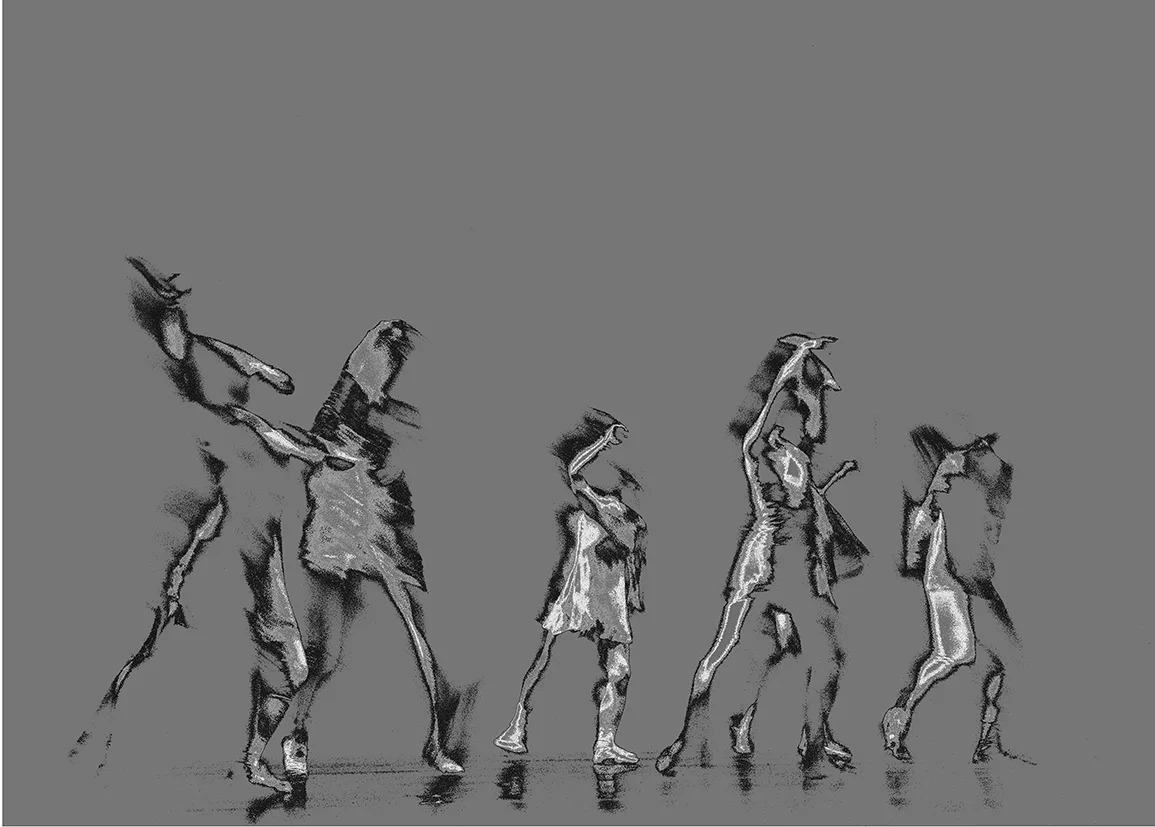 ballet essence in gray