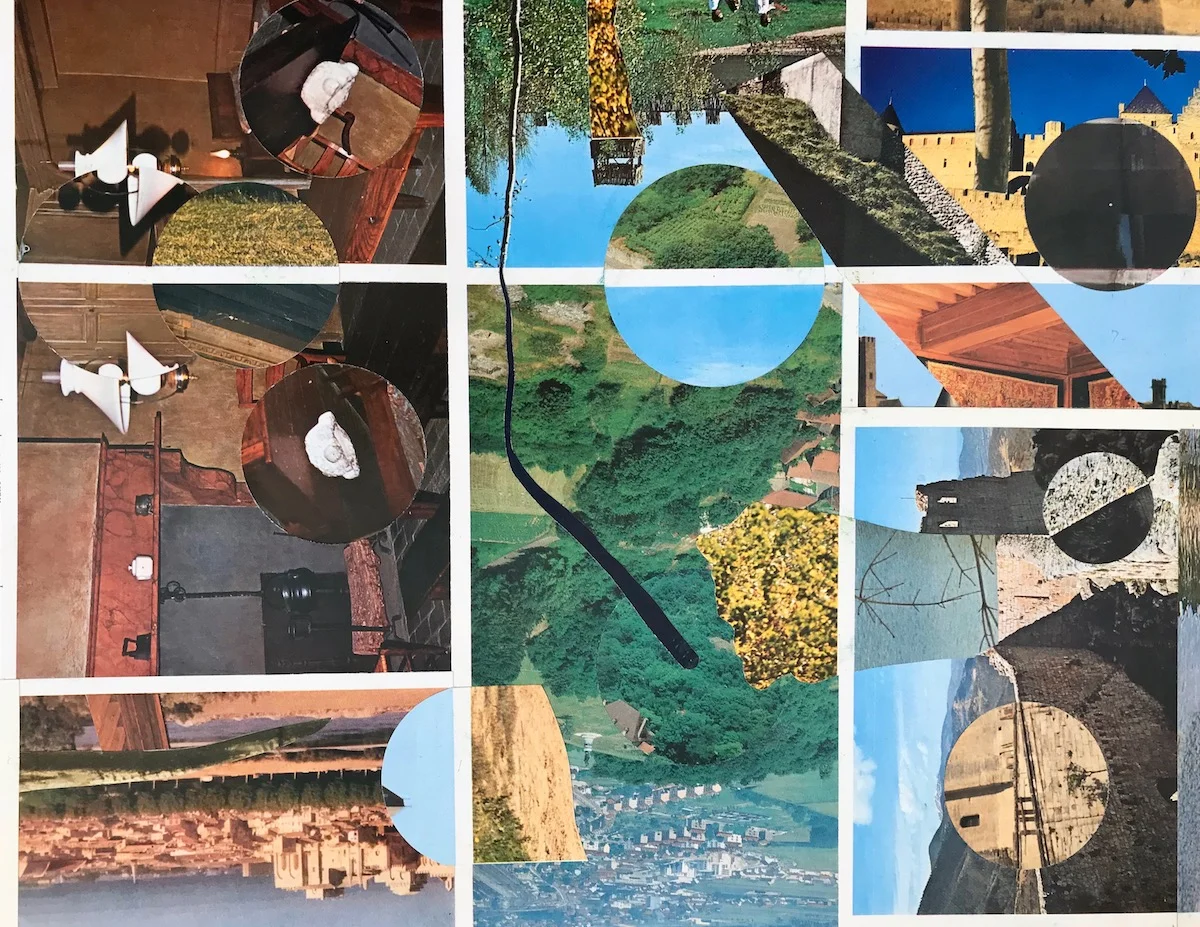 Collage (Pathway) from Ulterior Landscapes 11" x 14" 2017