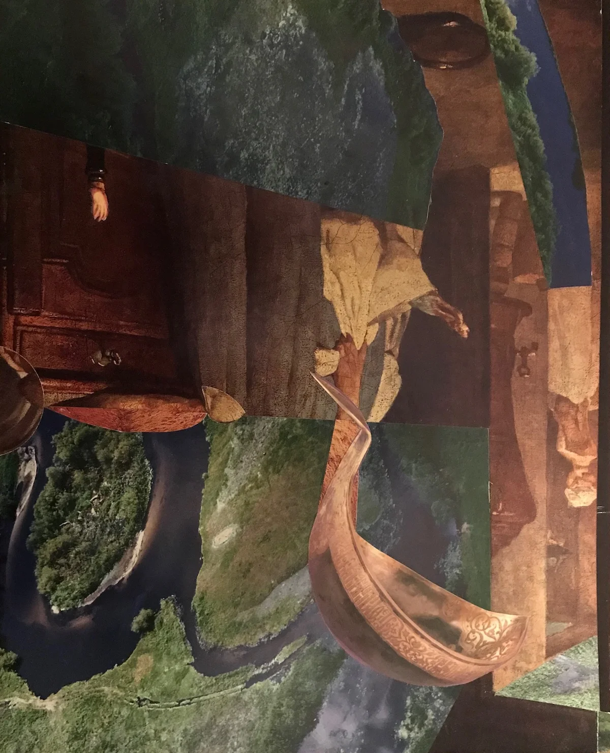 Collage (Lucia) from Ulterior Landscapes 8" x 10" 2017