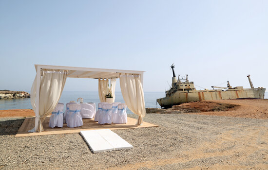 Best of Cyprus Weddings - The Edro III Shipwreck wedding venue