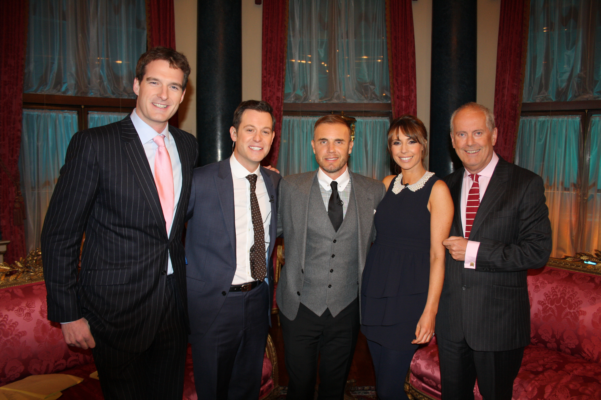 Gyles and The One Show Team at Buckingham Palace with Gary Barlow