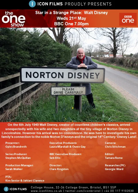 Gyles in Norton Disney for The One Show