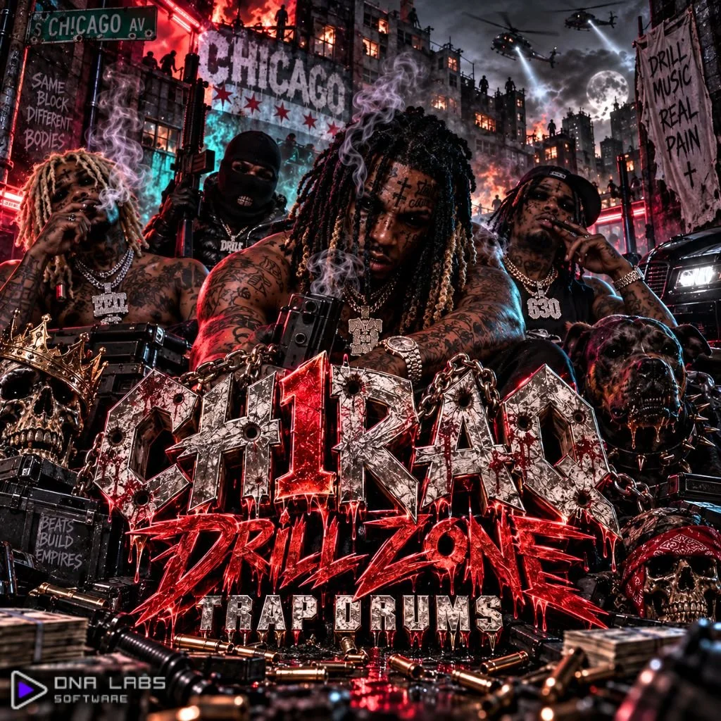 CH1RAQ Drill Zone Trap Drums — Ultra-Hard One Shot Supply