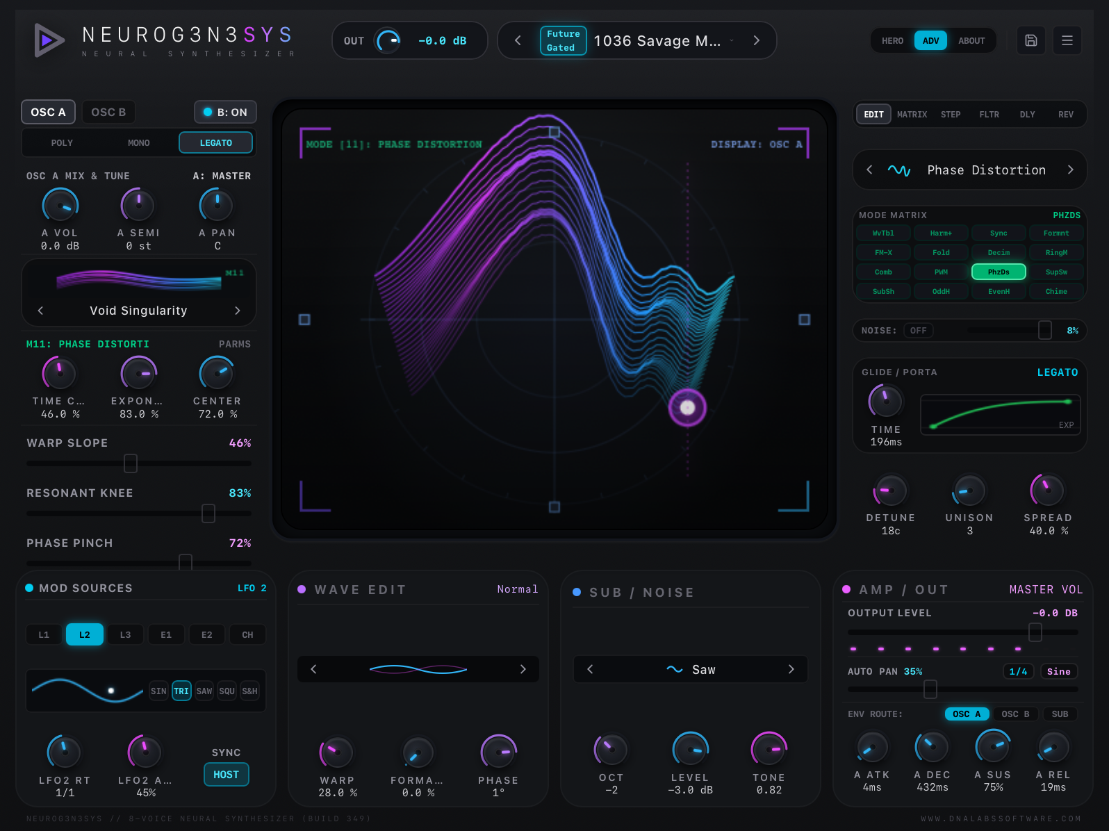 NEUROG3N3SYS Neural Synthesizer VST3/Au Mac Only