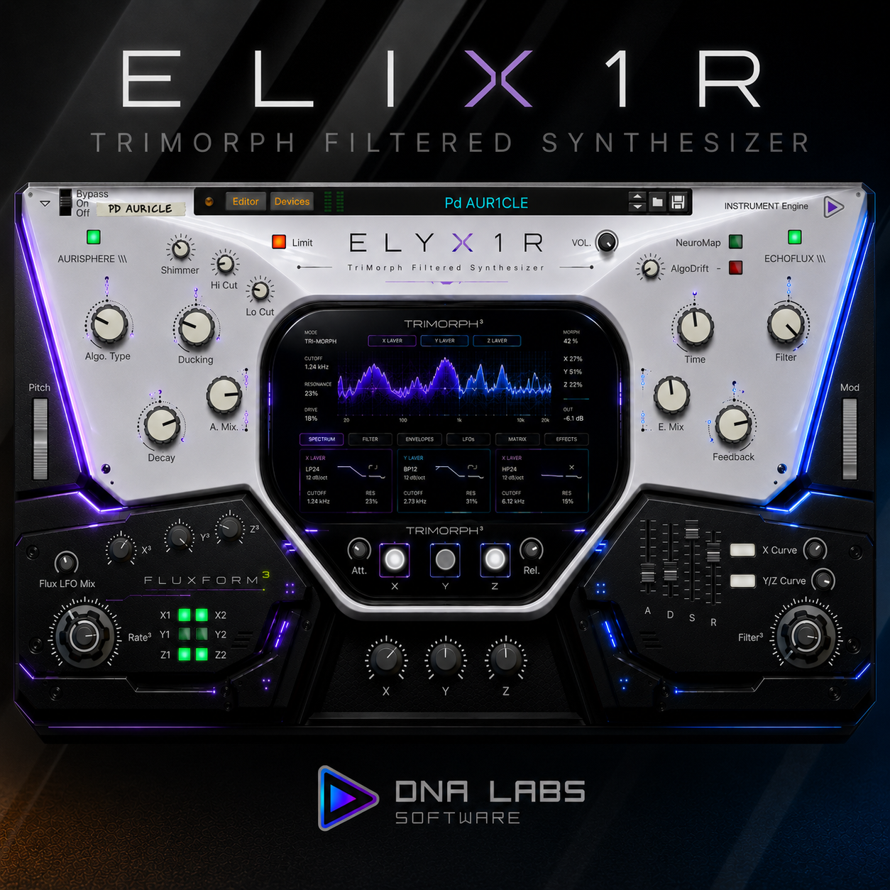 ELYX1R TriMorph Filtered Synthesizer