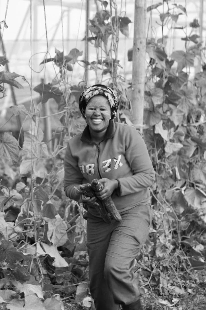 TANDI is the first of many ladies who made the cut with her no-nonsense approach and hard working nature. She heads up the picking, packing and seed sowing. 