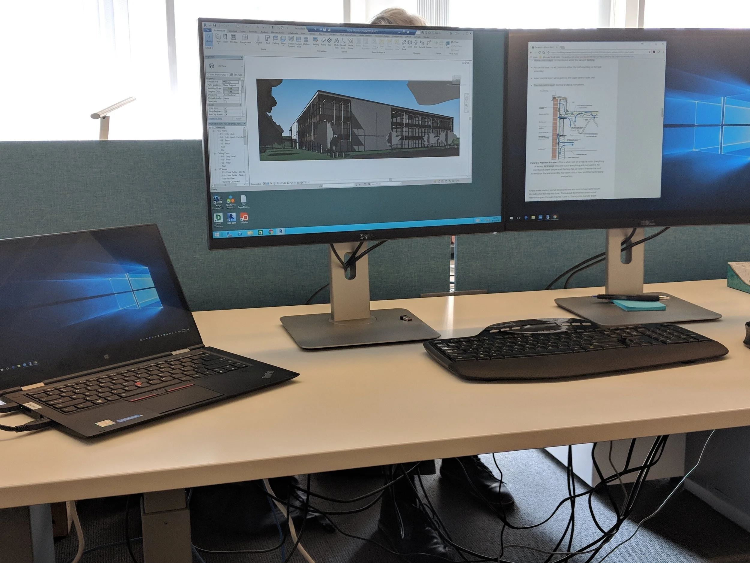 Dockable laptops and dual monitors have been a highly-successful combination in our office.