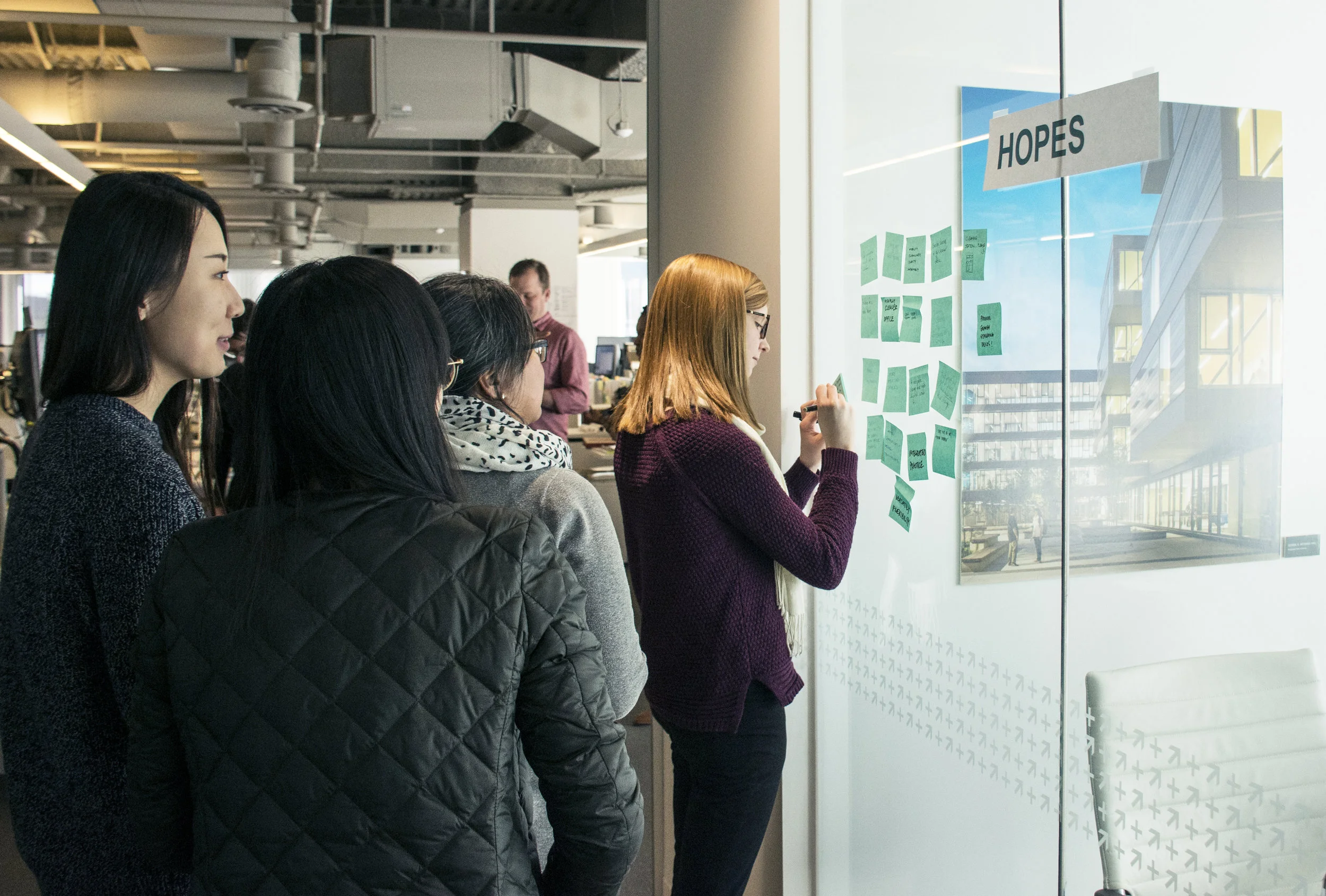 Our active brainstorming wall!