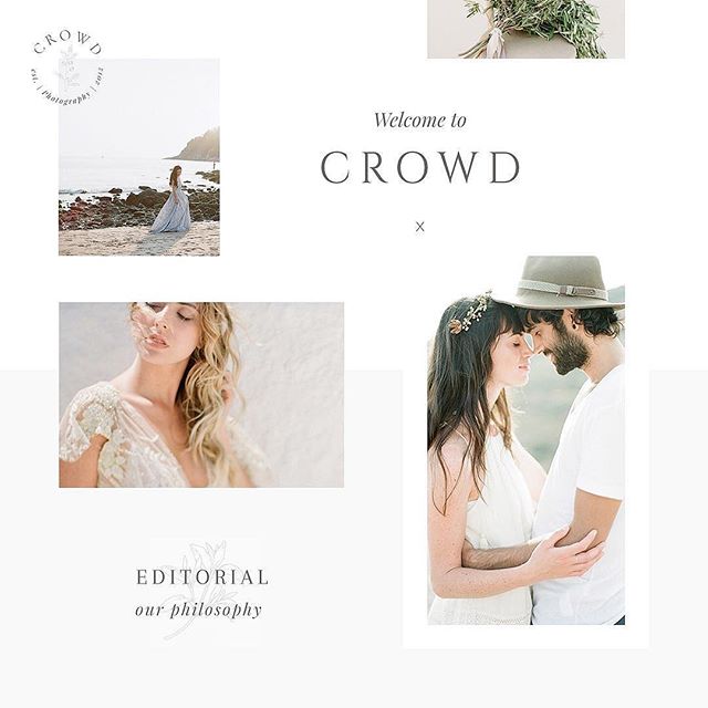 Moodboard inspired by our Crowd design kit, which combines fine art with a bold modern twist by using fullscreen galleries and slideshows ⚡️Crowd is a perfect theme for any creative wanting to showcase their work seamlessly online, supported by a tim
