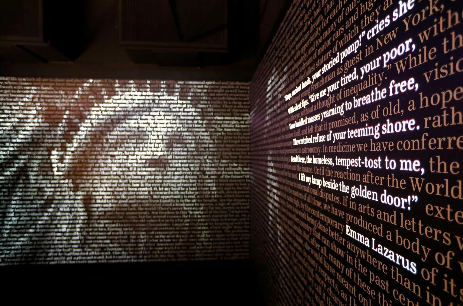 Word Waterfall Exhibit