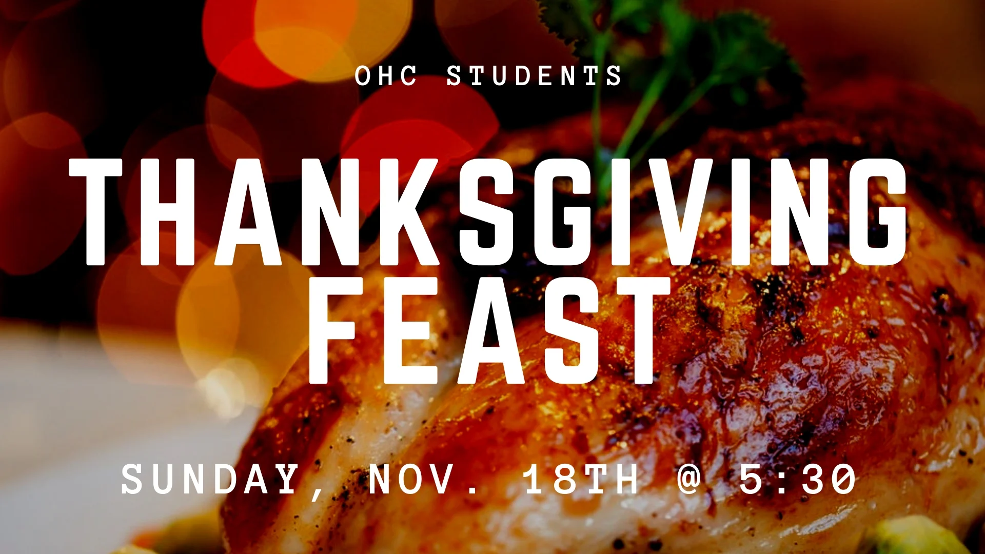 Student Ministry - Thanksgiving Feast