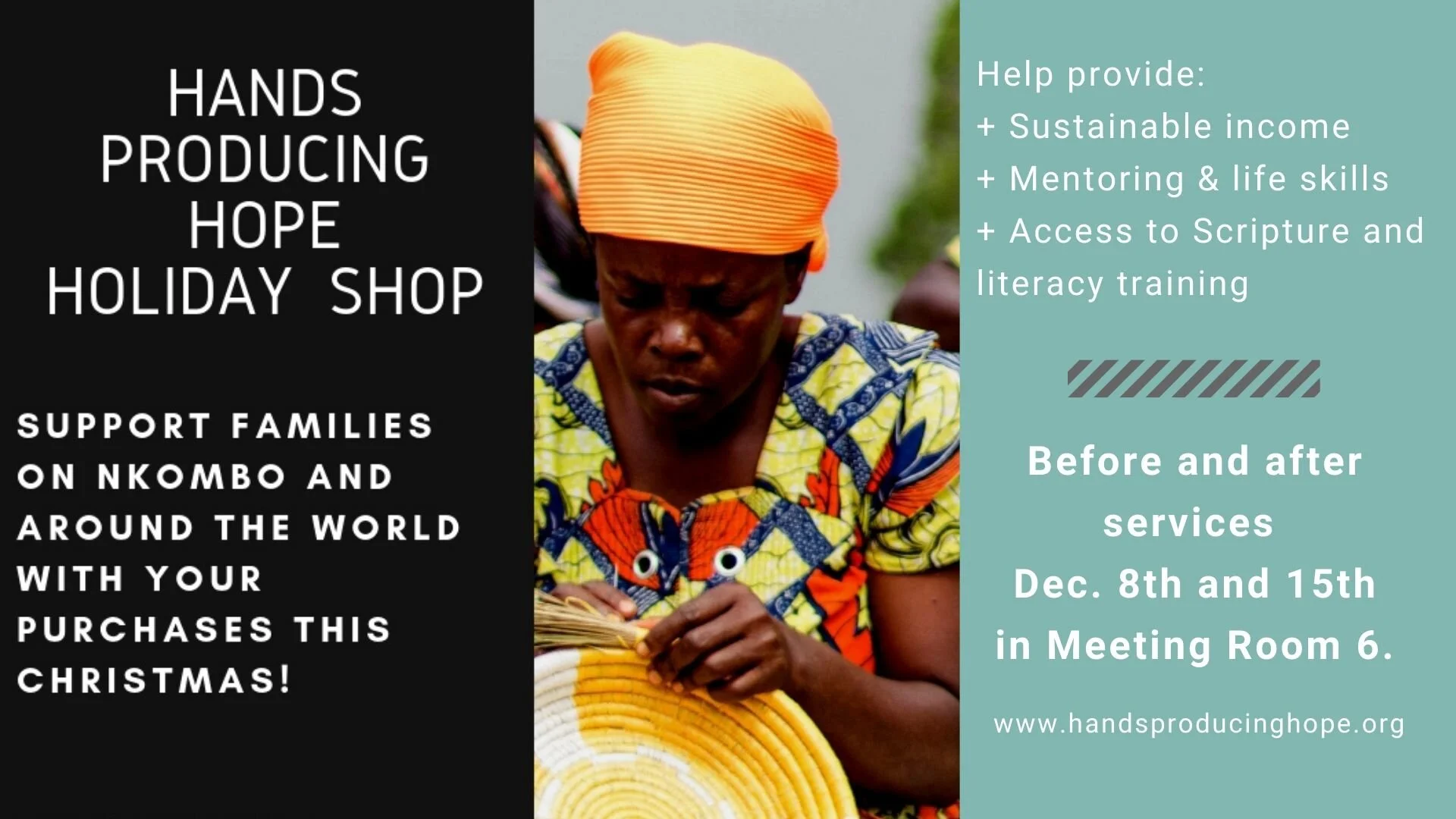 Hands Producing Hope - Holiday Shop
