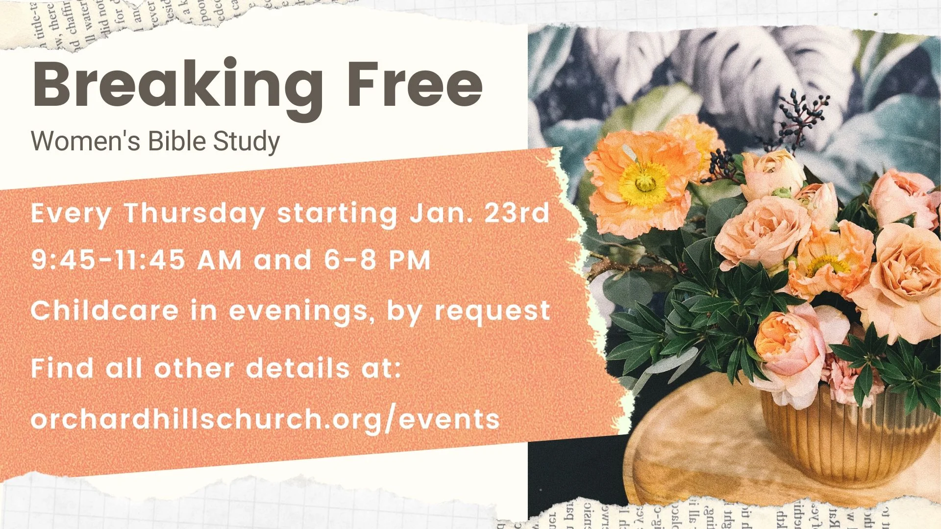 Evening Breaking Free - Women's Bible Study