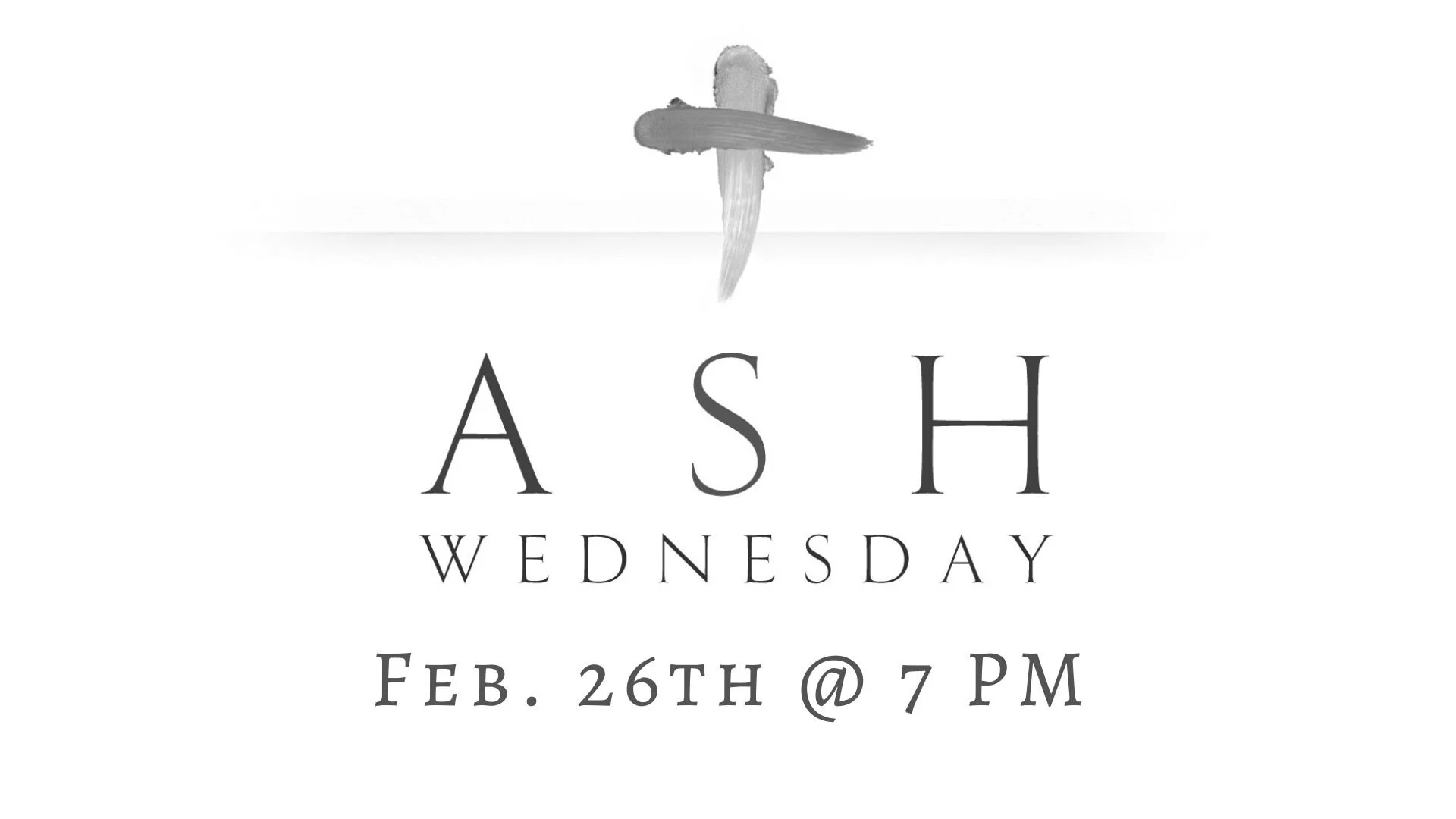 Ash Wednesday