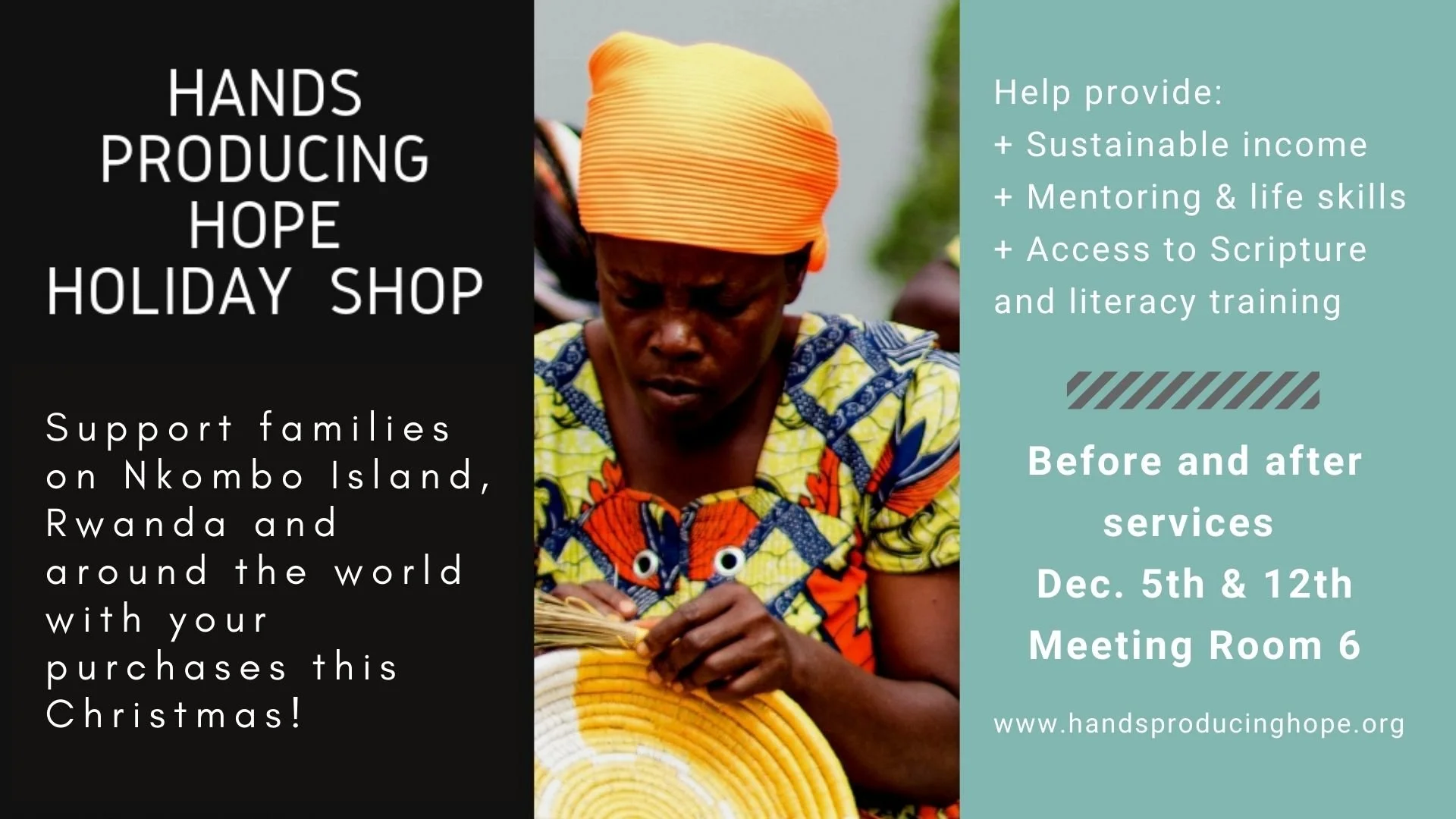 Hands Producing Hope - Holiday Gift Shop