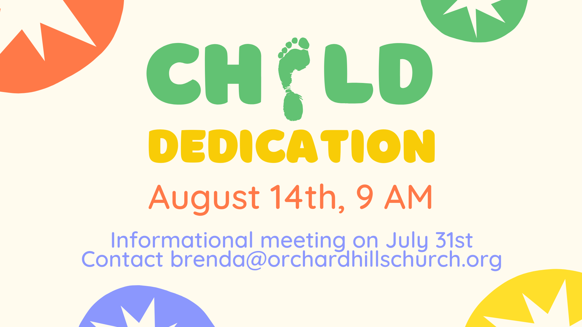 Child Dedications